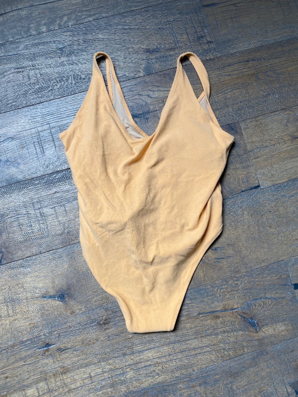 Old Navy Plus Size 2X V-Neck Terry Cloth One Piece Swimsuit Peach Orange